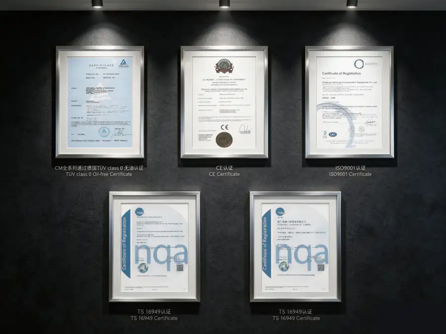 LW-18/12 nitrogen compressor ISO certification and compliance documentation